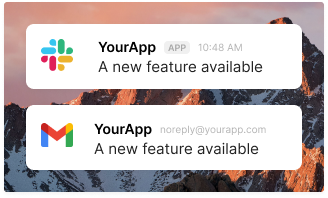 Slack and email delivery